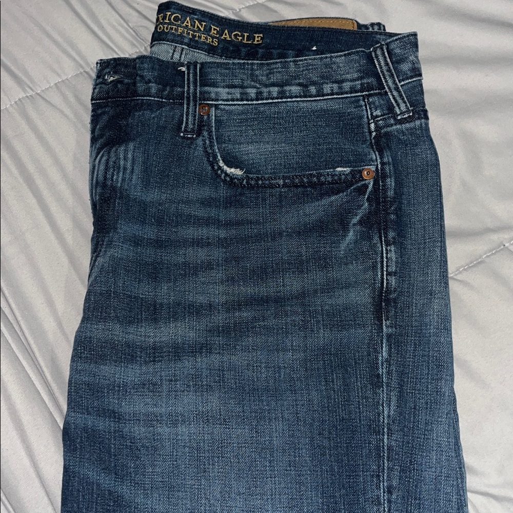 American Eagle Outfitters Men's Dark Blue Denim - Picture 5 of 8